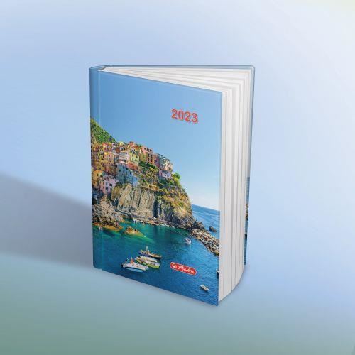 Agenda Herlitz Motiv Cinque terre 2023, format A5, datata, 352 file