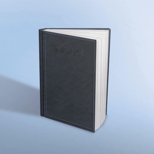 Agenda Herlitz 2023, format A5, datata, 352 file, gri inchis