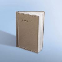Agenda Herlitz 2023, format A5, datata, 352 file, bej