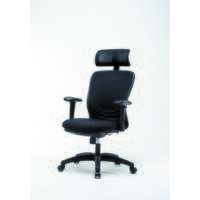 Scaun de birou OFFICE Products "Zakynthos", ergonomic, plastic + textil, negru