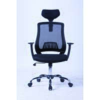 Scaun de birou OFFICE Products "Itaka", ergonomic, mesh + textil, negru