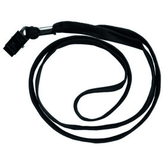 Snur textil cu clips DONAU, lungime 46 cm, negru