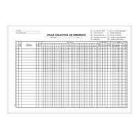 Foaie colectiva de prezenta, A4, 100 file, hartie offset