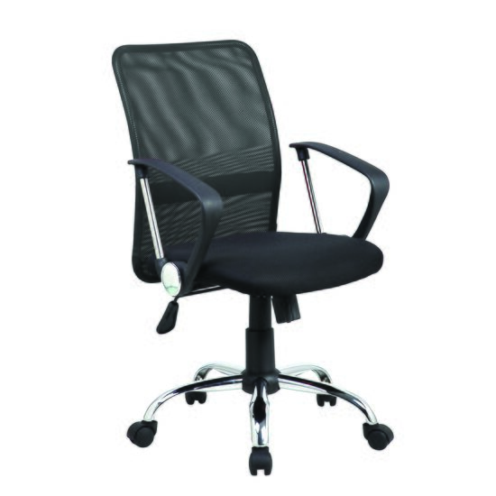 Scaun de birou OFFICE Products "Lipsi", ergonomic, mesh + textil, negru