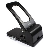 Perforator din metal ECO, pentru 100 coli, negru