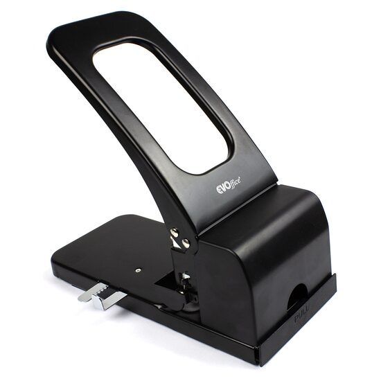 Perforator din metal ECO, pentru 100 coli, negru
