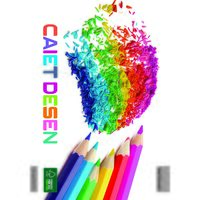 Caiet special Paperland PREMIUM, A4, 24 file, landscape, pentru desen, hartie 90 gr, coperta policromie