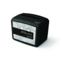 Dispenser pentru servetele de masa VELVET, 148 x 194 x 140 mm, negru
