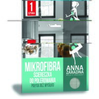 Laveta microfibra pentru lustruit ANNA ZARADNA, 30 x 40 cm, gri