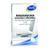 Laveta microfibra antistatica Stella pentru ecrane, 30 x 40 cm, alb