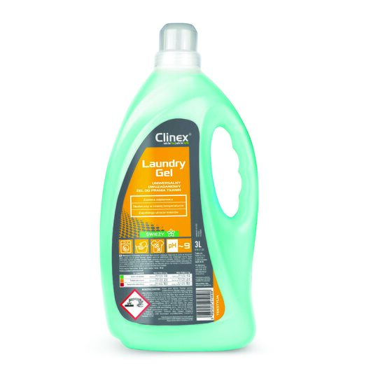 Detergent gel lichid pentru rufe Clinex Professional, Fresh, 3 Litri