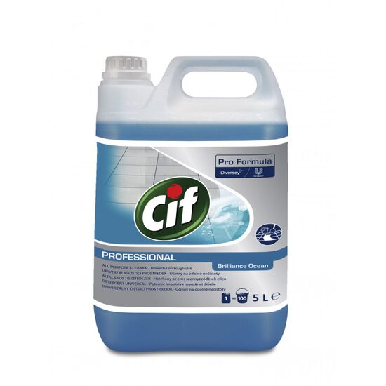 Detergent pardoseli universal Cif Diversey Professional, Brilliance Ocean, SKU 7518641, 5 Litri, canistra