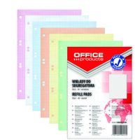 Rezerva caiet mecanic OFFICE Products, A4, aritmetica, 50 file, mix de culori