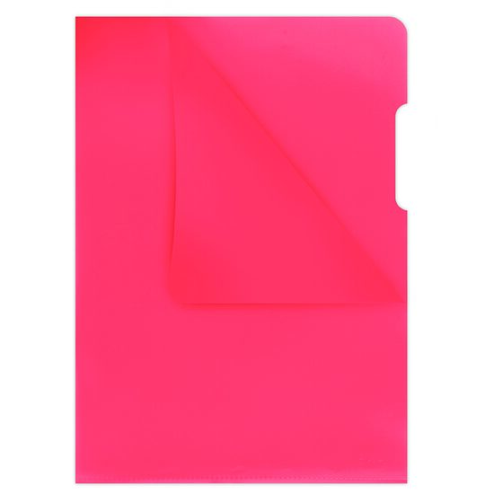 Mapa din plastic cu deschidere laterala DONAU, A4, cristal, 180 mic, rosu