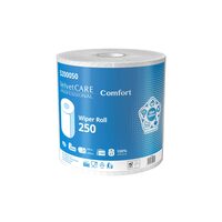 Prosoape industriale VELVET Professional, 250 m, celuloza alb, 2 straturi, 1000 foi, h 264 mm