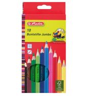 Creioane color Herlitz Jumbo 10 culori
