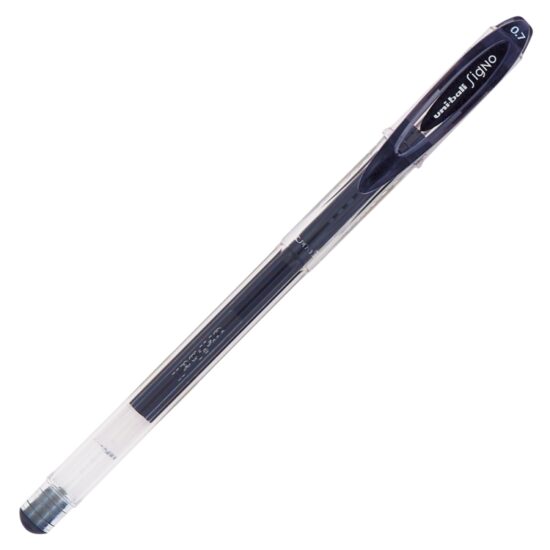 Pix cu gel Uniball Signo UM-120, varf de 0.7 mm, negru
