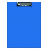 Clipboard din plastic DONAU, A4, dublu, cu clip, albastru