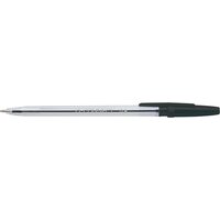 Pix fara mecanism Q-CONNECT Clasic, corp transparent, scriere de 0.5 mm, negru