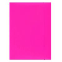 Mapa din carton OFFICE Products, cu elastic vertical, carton 300 gsm, roz