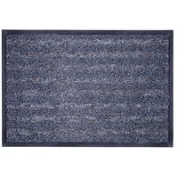 Pres intrare Q-CONNECT, 60 x 40 cm, covoras model in dungi, baza din PVC, negru