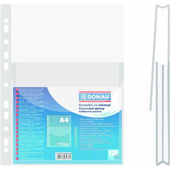 Folie protectie DONAU, A4, pentru catalog, 242 x 308 mm, cristal, 170 microni