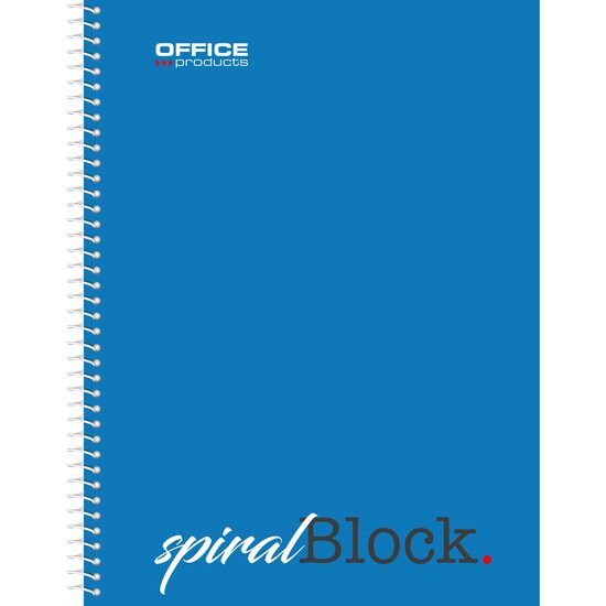 Caiet de birou OFFICE Products spiralat A5, 80 file, cu 4 perforatii, hartie 70 g/mp, coperta cartonata, aritmetica