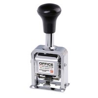 Inseriator automat OFFICE Products, 6 cifre, metalic