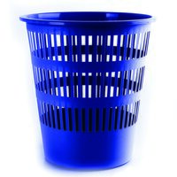Cos din plastic perforat DONAU, 16 litri,  inaltime 31 cm, albastru