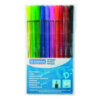 Fineliner DONAU D-Fine, scriere de 0.4 mm, 10 buc/set, diferite culori