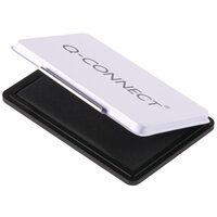 Tusiera din metal Q-CONNECT, 110 x 70 mm, tusata cu tus stampila, negru