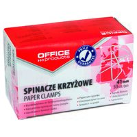 Agrafe metalice OFFICE Products, tip fluture, 41 mm, 50 buc/cut