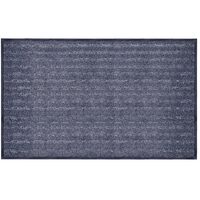Pres intrare Q-CONNECT, 150 x 90 cm, covoras model in dungi, baza din PVC, negru
