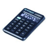 Calculator de birou DONAU TECH, solar, 8 cifre, format mic, 97 x 62 x 11 mm, negru