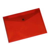Mapa din plastic Q-CONNECT cu capsa, A4 (324 x234 mm), 172 microni, rosu