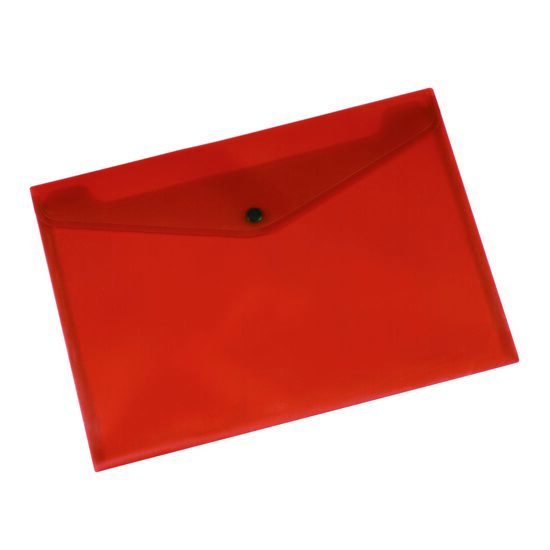 Mapa din plastic Q-CONNECT cu capsa, A4 (324 x234 mm), 172 microni, rosu