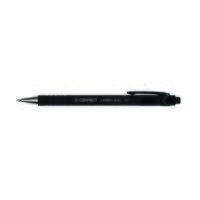 Pix cu mecanism Q-CONNECT Lambda, corp negru, scriere de 0.35 mm, negru