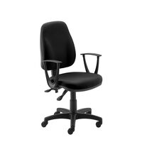 Scaun de birou OFFICE Products "Paros", ergonomic, plastic + textil, negru