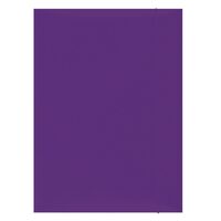Mapa din carton OFFICE Products, cu elastic vertical, carton 300 gsm, mov