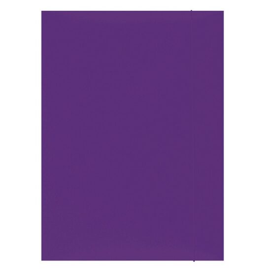 Mapa din carton OFFICE Products, cu elastic vertical, carton 300 gsm, mov