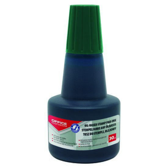 Tus cu ulei OFFICE Products pentru stampile metalice, 30 ml, verde