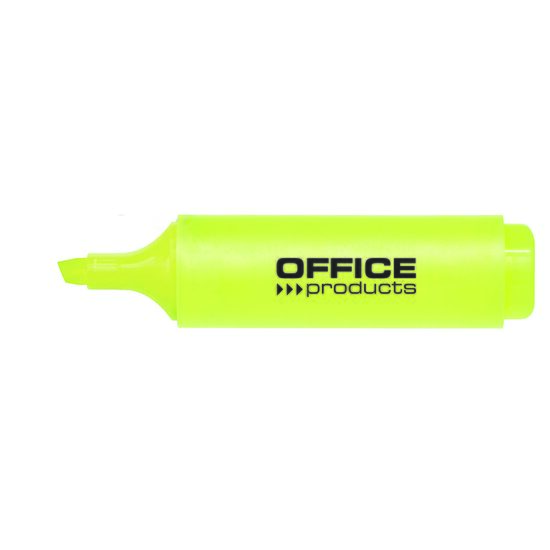 Textmarker OFFICE Products FLUO, scriere de 2-5 mm, galben
