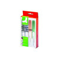 Marker whiteboard Q-CONNECT Premium, cauciucat, set 4 culori (A,N,R,V)
