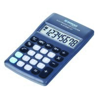 Calculator de birou DONAU TECH, solar, 8 cifre, format mic, 116 x 68 x 18 mm, negru