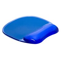 Mouse pad Q-CONNECT Premium, suport cu gel pentru incheietura, albastru