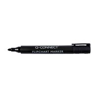 Marker flipchart Q-CONNECT, varf rotund, scriere de 2 - 3 mm, negru