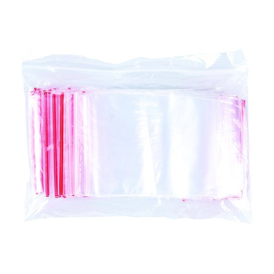 Pungi din plastic cu inchidere zip lock tip fermoar, 70 x 100 mm, 100 buc/set, transparent