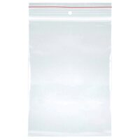 Pungi din plastic cu inchidere zip lock tip fermoar, 220 x 280 mm, 100 buc/set, transparent