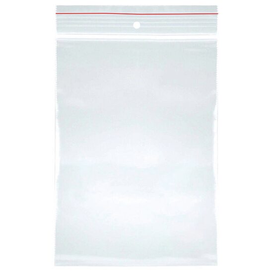 Pungi din plastic cu inchidere zip lock tip fermoar, 220 x 280 mm, 100 buc/set, transparent