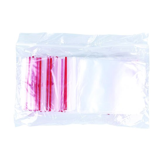 Pungi din plastic cu inchidere zip lock tip fermoar, 60 x 80 mm, 100 buc/set, transparent